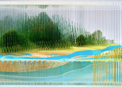 Interlaced and Fly Stitch Estuary